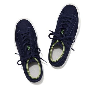NEVER WORN. NAVY ROTHYS LACE UP